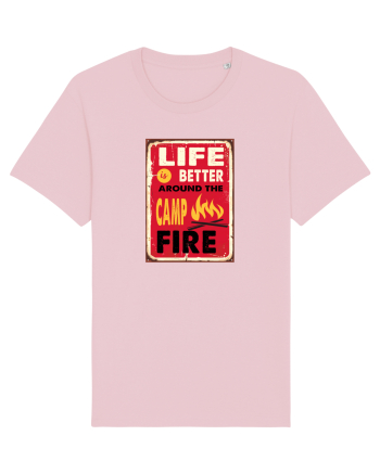 Life is Better Around the Campfire Cotton Pink