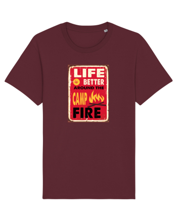Life is Better Around the Campfire Burgundy