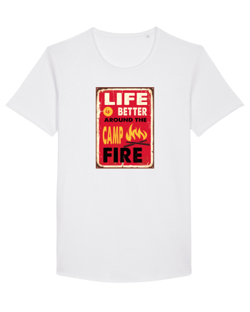 Life is Better Around the Campfire White