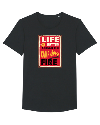 Life is Better Around the Campfire Black