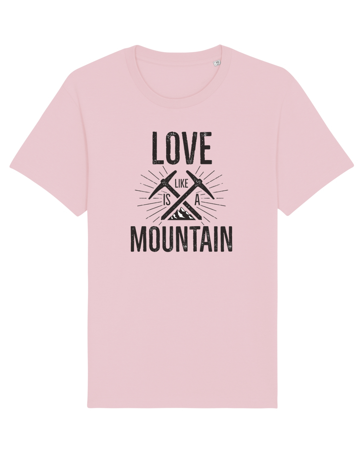 Tricou mânecă scurtă Unisex Rocker Cotton Pink