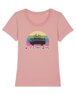 I Love Outdoor Living Tricou mânecă scurtă guler larg fitted Damă Expresser