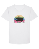 I Love Outdoor Living Tricou mânecă scurtă guler larg Bărbat Skater