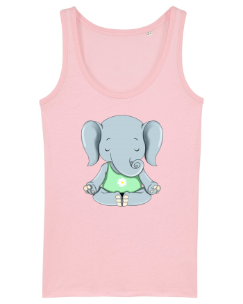 Elefanțel meditand  Cotton Pink
