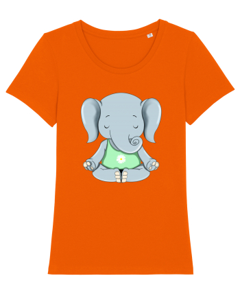 Elefanțel meditand  Bright Orange