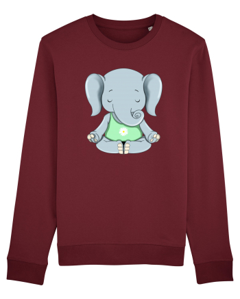 Elefanțel meditand  Burgundy