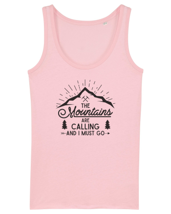The Mountains are Calling Cotton Pink