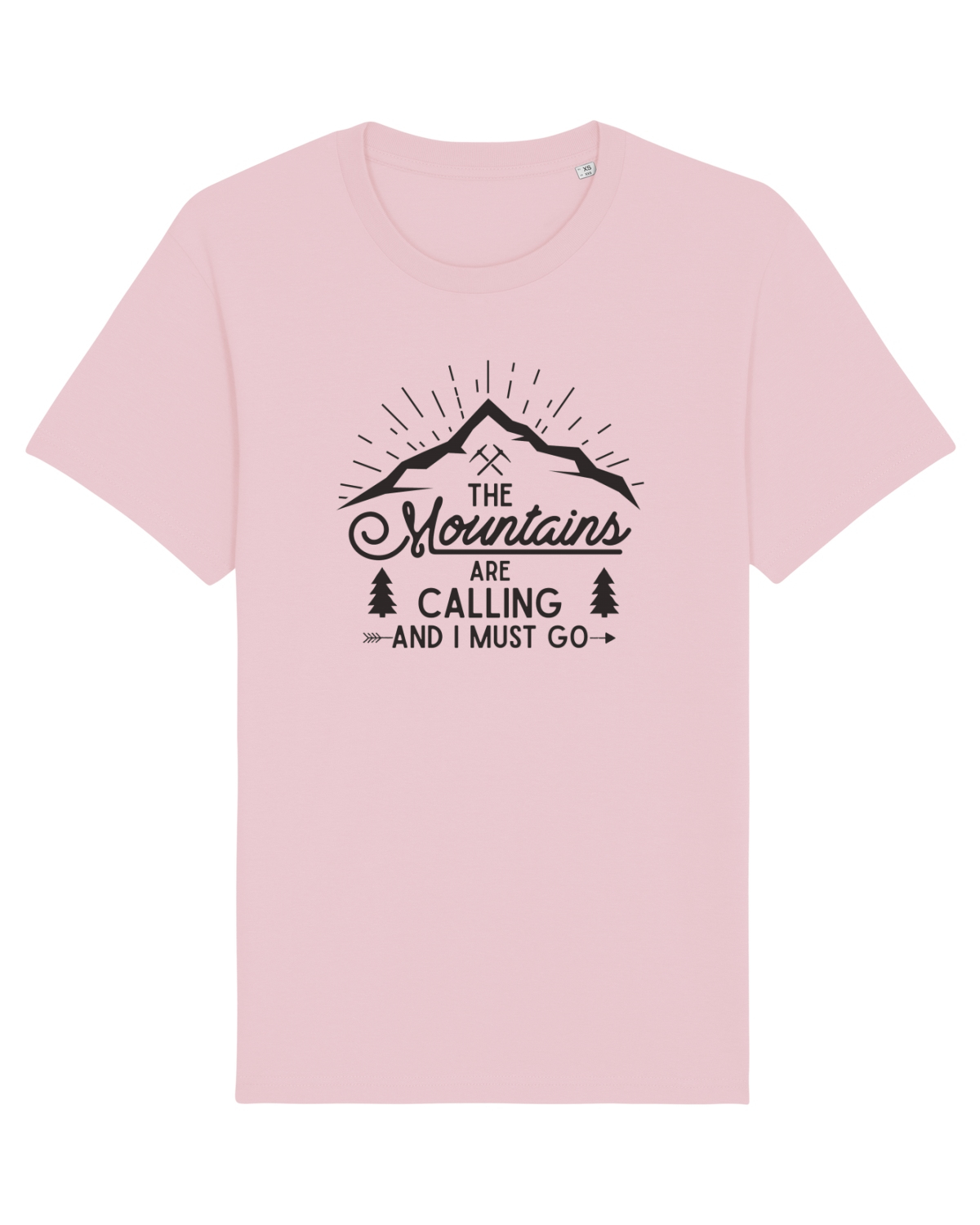 Tricou mânecă scurtă Unisex Rocker Cotton Pink