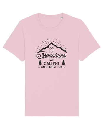 The Mountains are Calling Cotton Pink