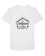 The Mountains are Calling Tricou mânecă scurtă guler larg Bărbat Skater