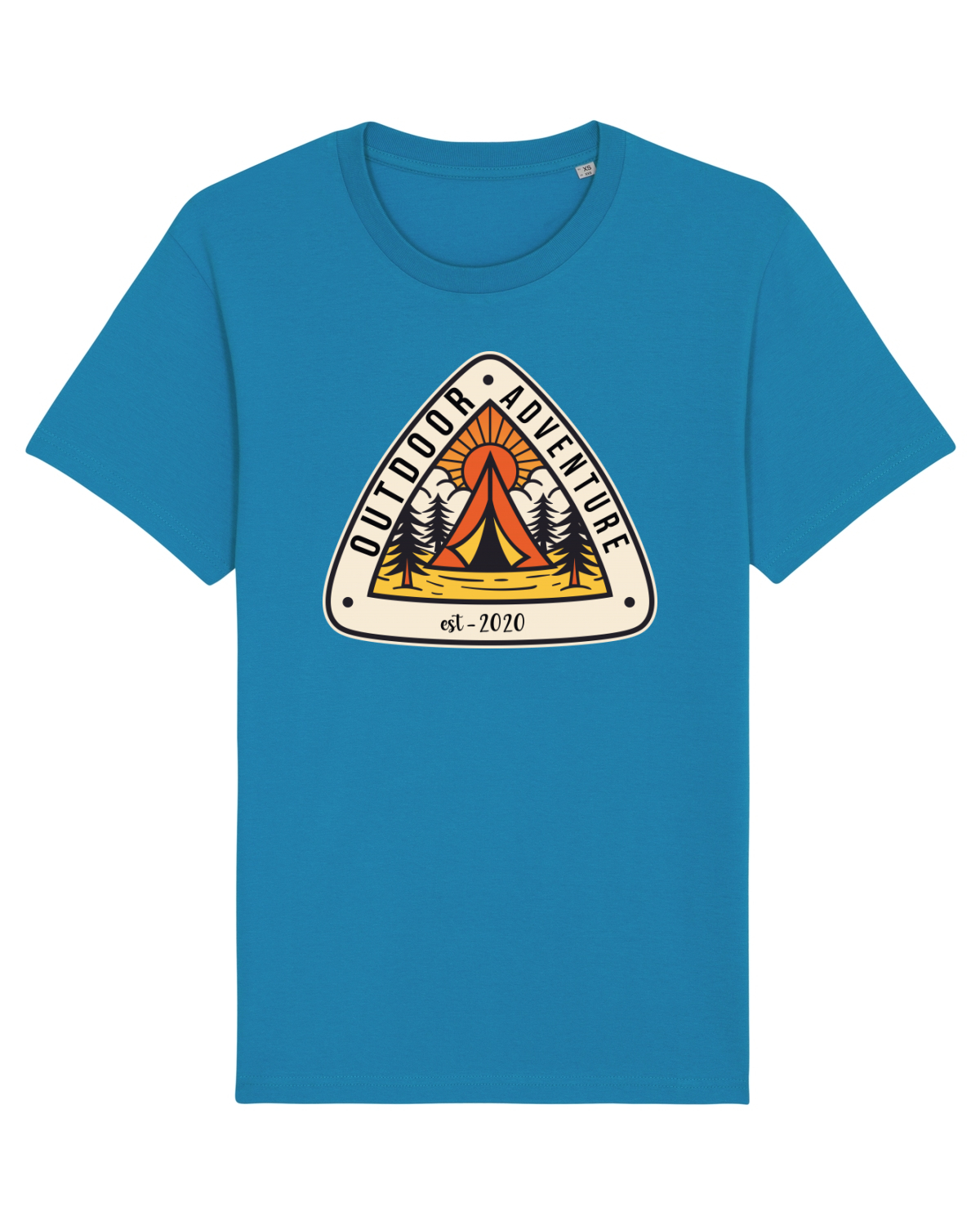 Tricou mânecă scurtă Unisex Rocker Azur