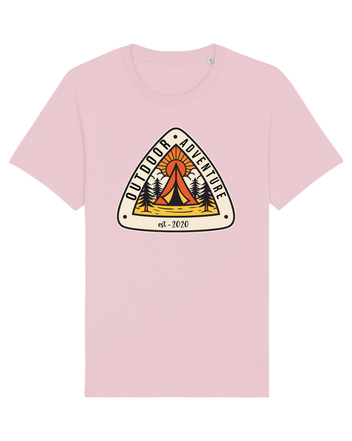 Tricou mânecă scurtă Unisex Rocker Cotton Pink
