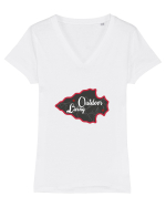Outdoor Living Spearhead Tricou mânecă scurtă guler V Damă Evoker