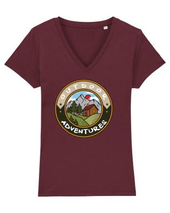 Outdoor Adventures Cabin Burgundy