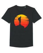 Sunset Traveler Tricou mânecă scurtă guler larg Bărbat Skater