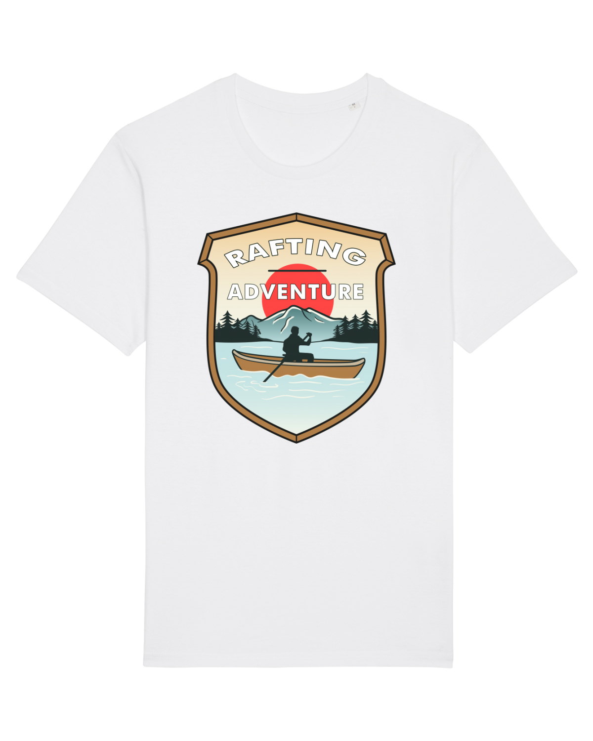 Tricou mânecă scurtă Unisex Rocker White