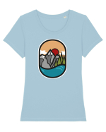 River Mountain Tricou mânecă scurtă guler larg fitted Damă Expresser
