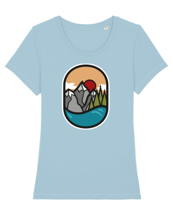 River Mountain Sky Blue