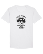 Stay Wild Tricou mânecă scurtă guler larg Bărbat Skater