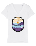 Sunny Lake Adventure Tricou mânecă scurtă guler V Damă Evoker