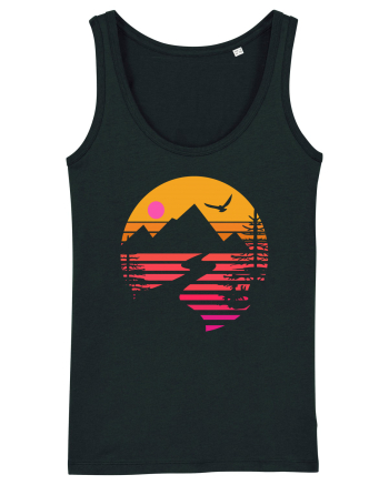 Sunset Mountains Black