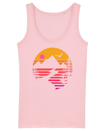 Sunset Mountains Cotton Pink