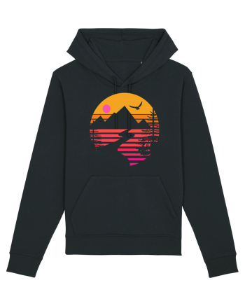 Sunset Mountains Black