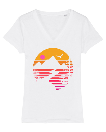 Sunset Mountains White