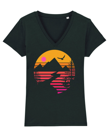 Sunset Mountains Black