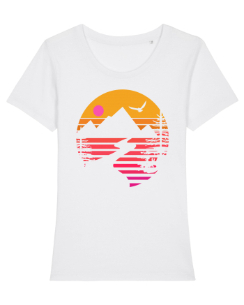 Sunset Mountains White