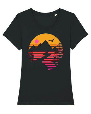 Sunset Mountains Black