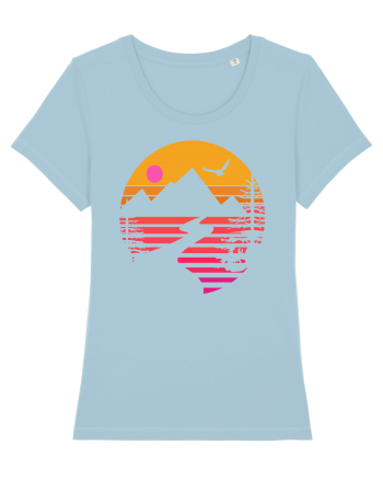 Sunset Mountains Sky Blue