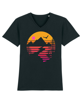 Sunset Mountains Black