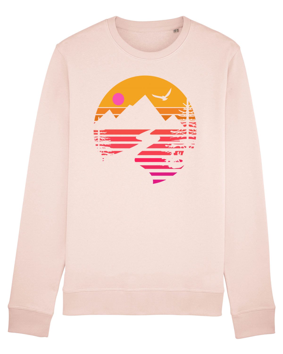 Bluză mânecă lungă Unisex Rise Candy Pink