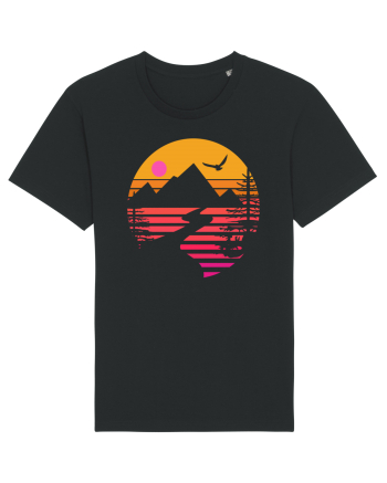 Sunset Mountains Black