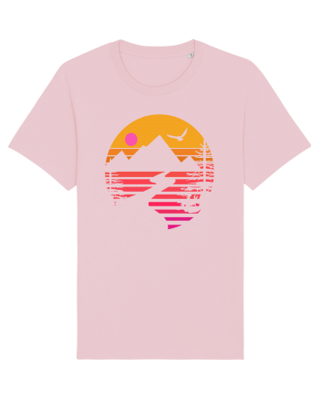 Sunset Mountains Cotton Pink