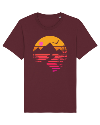 Sunset Mountains Burgundy