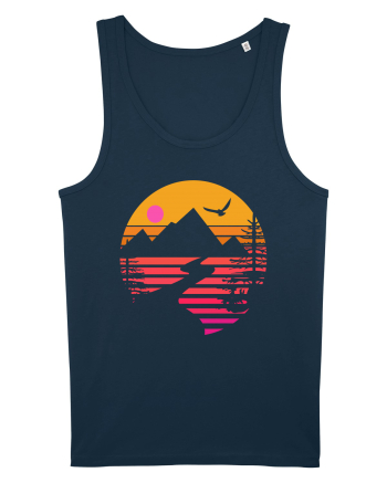 Sunset Mountains Navy