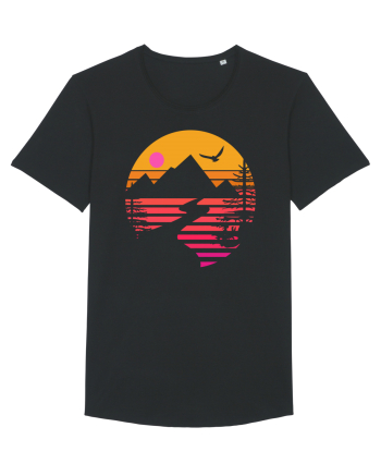 Sunset Mountains Black