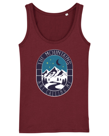 The Mountains are Calling Me Burgundy