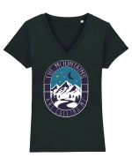 The Mountains are Calling Me Tricou mânecă scurtă guler V Damă Evoker