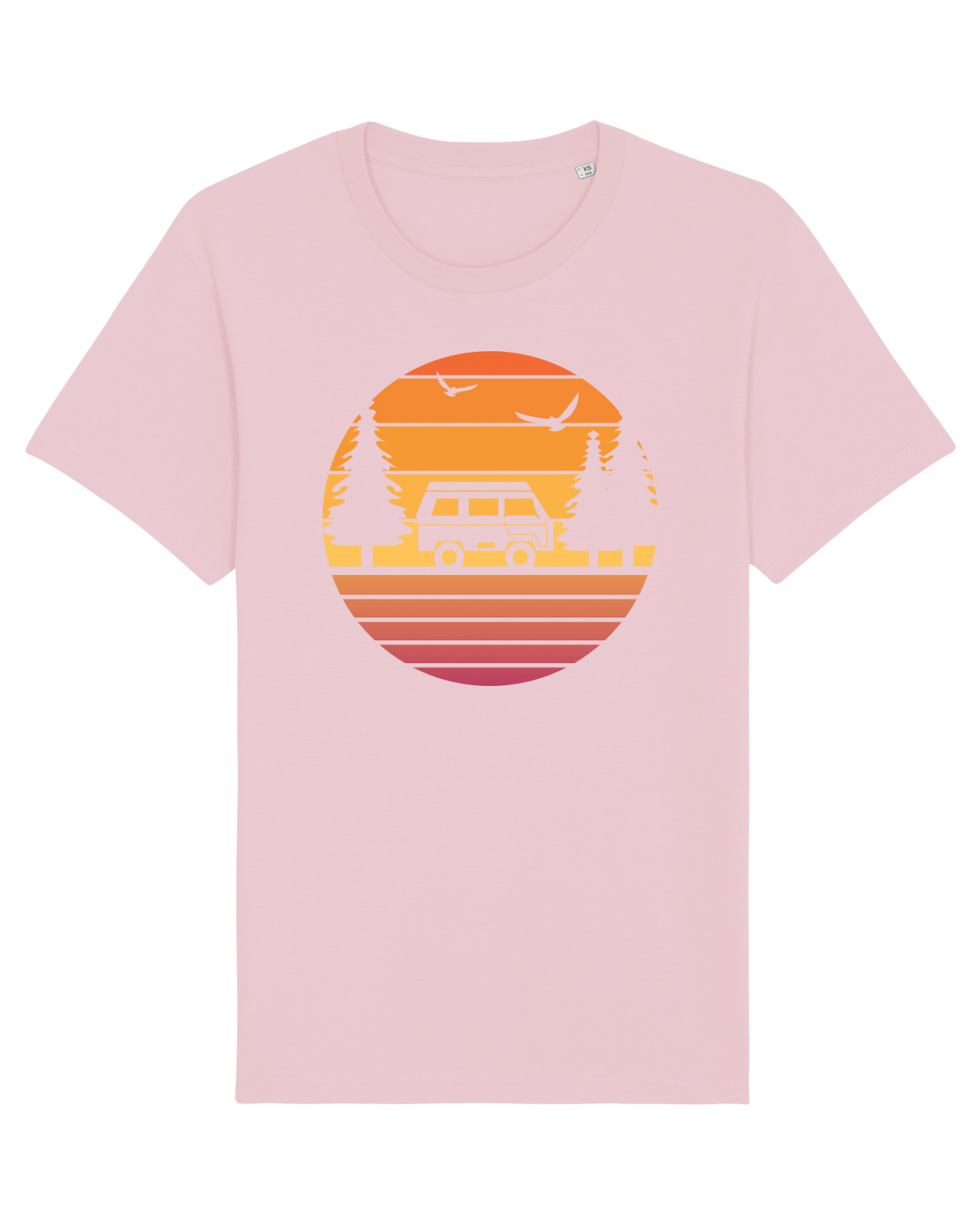 Tricou mânecă scurtă Unisex Rocker Cotton Pink