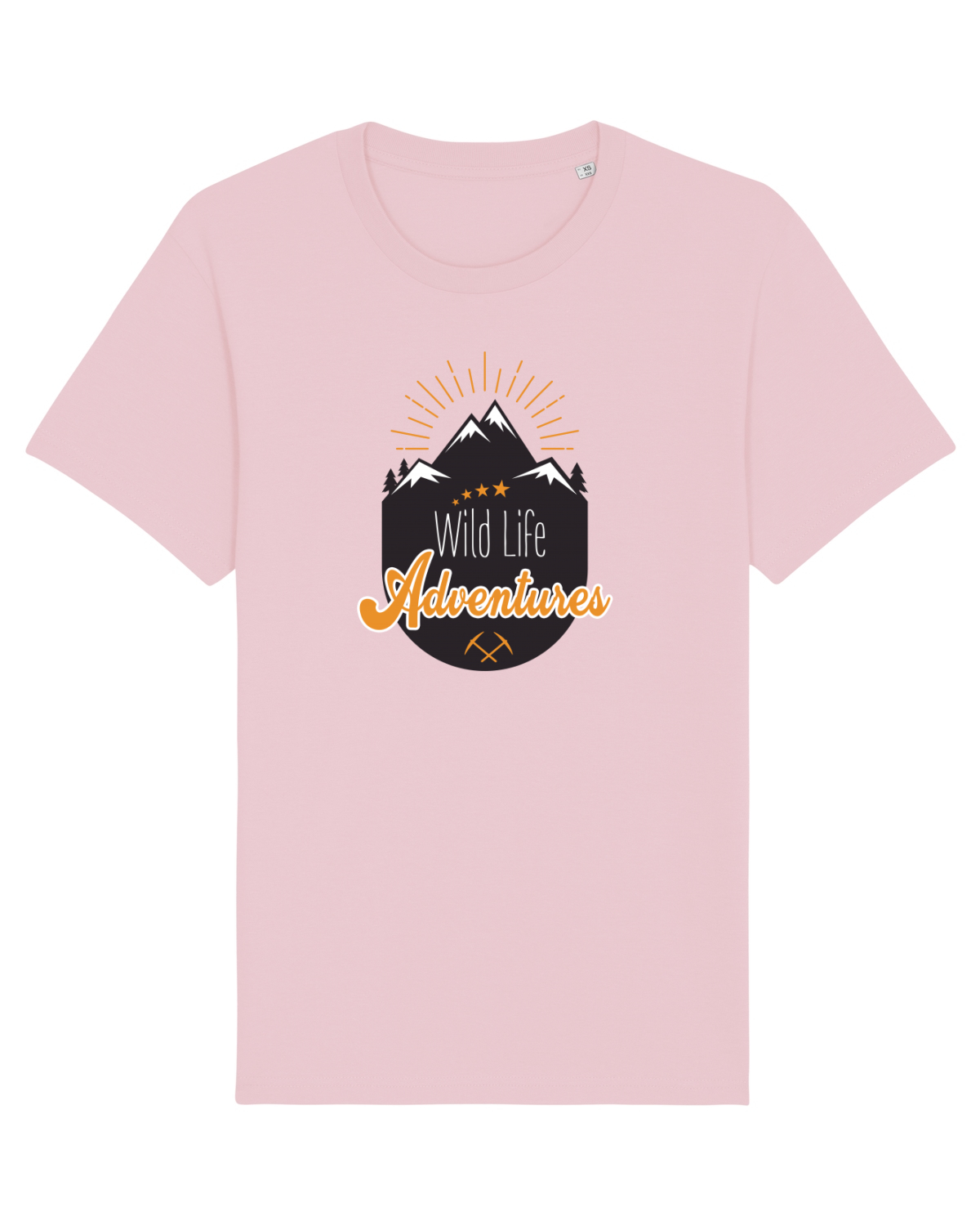 Tricou mânecă scurtă Unisex Rocker Cotton Pink