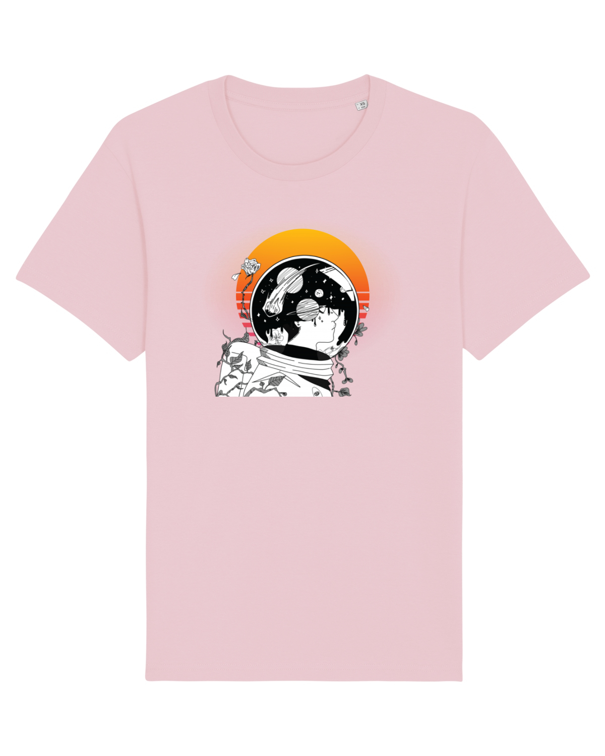 Tricou mânecă scurtă Unisex Rocker Cotton Pink