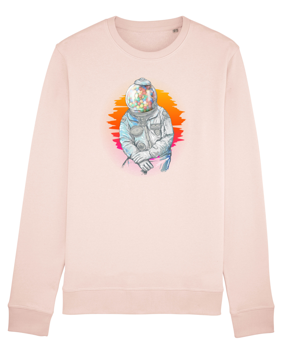 Bluză mânecă lungă Unisex Rise Candy Pink