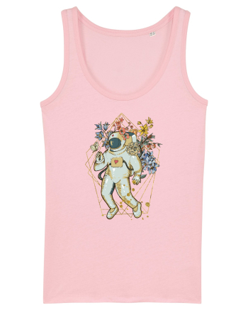 Astro Abstract Flowers Cotton Pink