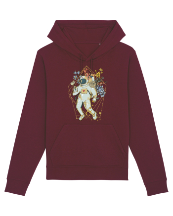 Astro Abstract Flowers Burgundy