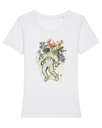 Astro Abstract Flowers White
