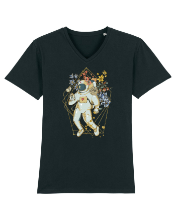 Astro Abstract Flowers Black
