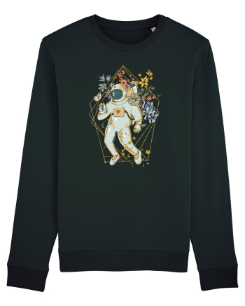 Astro Abstract Flowers Black